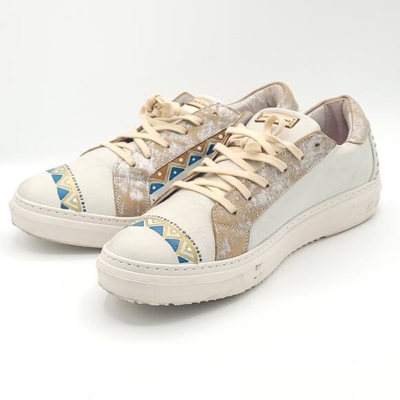 Karma Of Charme Naïf Hand Painted Leather Low Top Women's size 10.5 - Picture 4 of 9